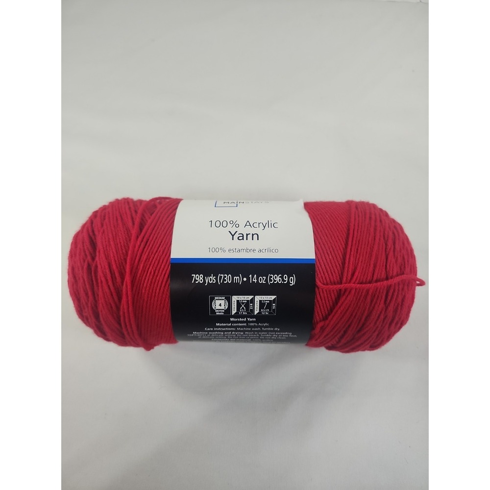 Mainstays Acrylic Yarn, 14  OZ  RED‎